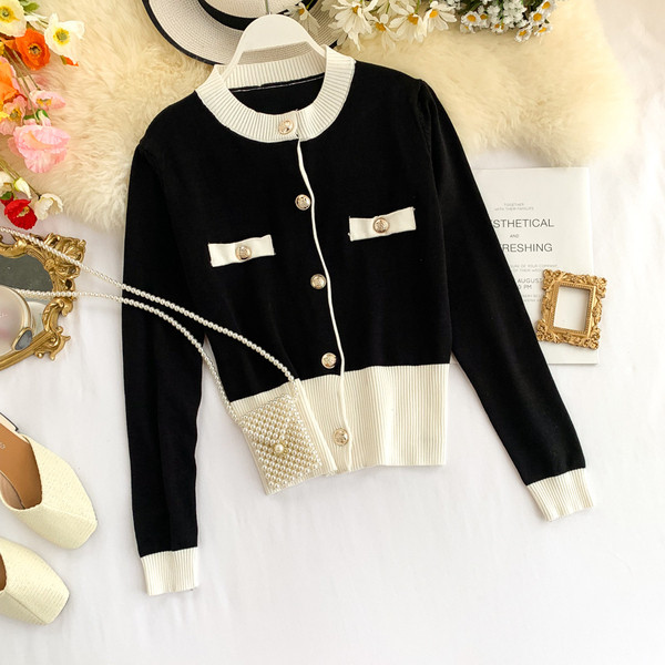 Női alkalmi kardigán gombokkal, három színben