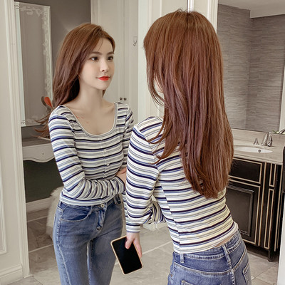 Modern női blúz O-nyakkal és gombokkal, két színben