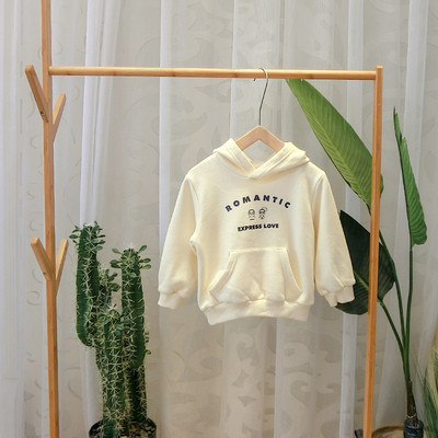 Új modell gyerek pulóver kapucnival és applikációval fiúknak többféle színben