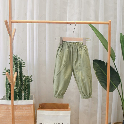 Model nou de pantaloni sport copii cu buzunare in doua culori