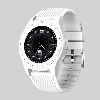 Смарт часовник с камера и USB кабел модел L9, съвместим с Android/IOS - бял цвят