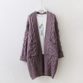 Vesta de iarna dama - model lung in trei culori