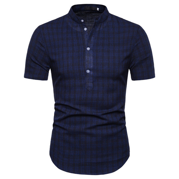 Alkalmi férfi ing rövid ujjú, klasszikus gallérral több színben