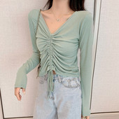 Női alkalmi blúz négy színben nyakkendővel