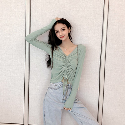 Női alkalmi blúz négy színben nyakkendővel