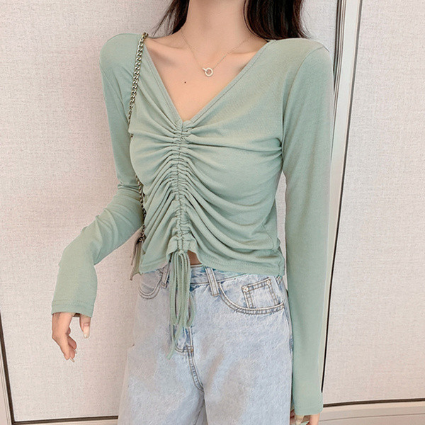 Női alkalmi blúz négy színben nyakkendővel