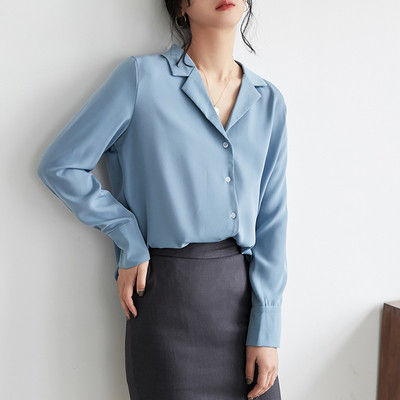 Aktuális női hosszú ujjú ing - fehér és kék színben