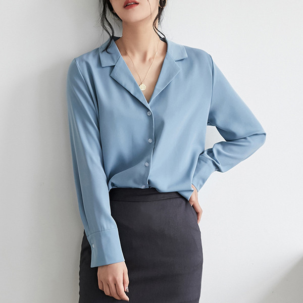 Aktuális női hosszú ujjú ing - fehér és kék színben