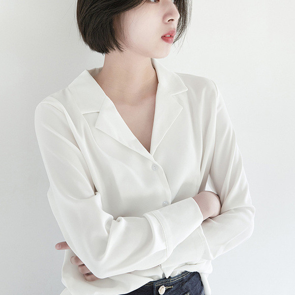 Aktuális női hosszú ujjú ing - fehér és kék színben