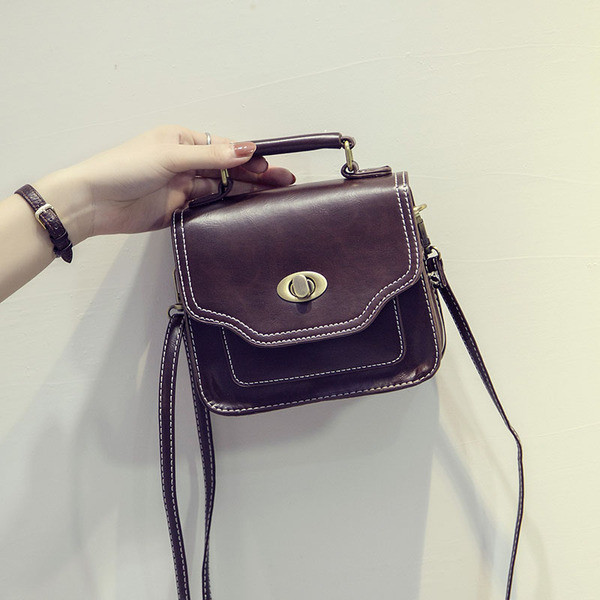 Geanta casual dama din piele ecologica cu maner lung in diferite culori