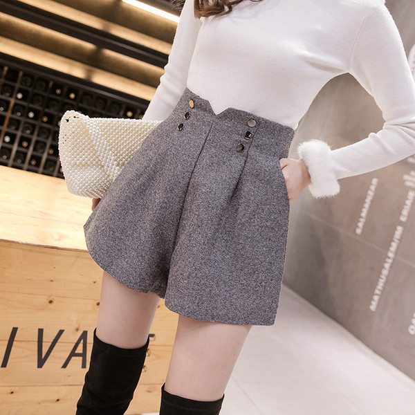 Modern női nadrág három színben, magas derékkal és gombokkal