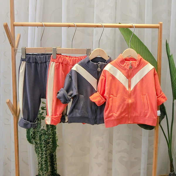 Gyermek szett fiú pulóvernek és nadrágnak két színben