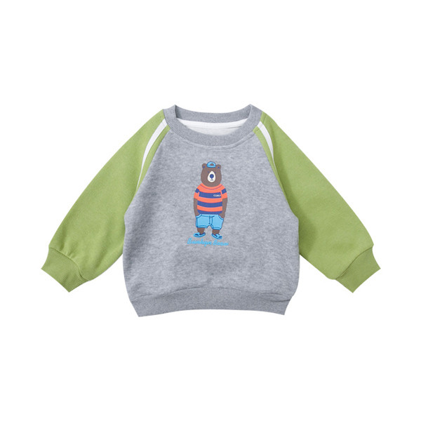 Új modell gyerekblúz O-nyakkal és rátéttel - két színben