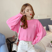 Bluză casual de damă în trei culori cu modelul lat cu inscripție