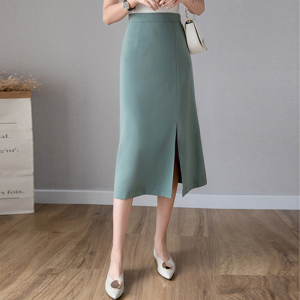 Jelenlegi női hosszú szoknya három színben - egyenes modell