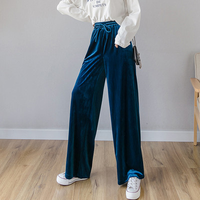 Modern női nadrág több színben, magas derékkal, megkötővel