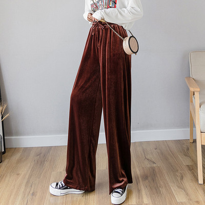 Modern női nadrág több színben, magas derékkal, megkötővel