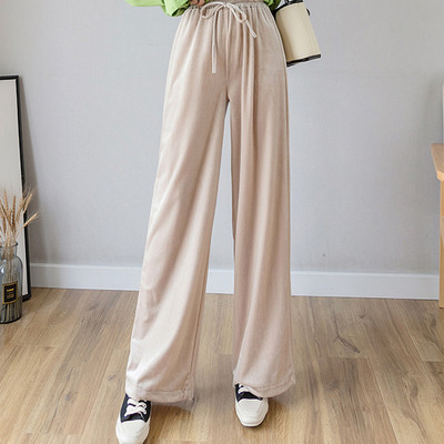 Modern női nadrág több színben, magas derékkal, megkötővel