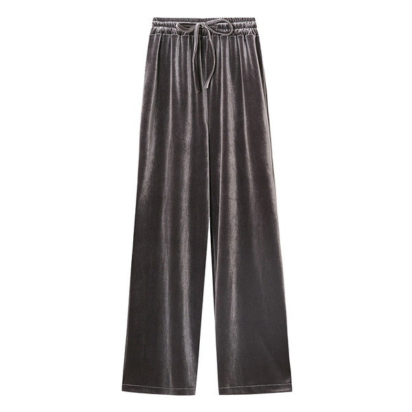 Modern női nadrág több színben, magas derékkal, megkötővel