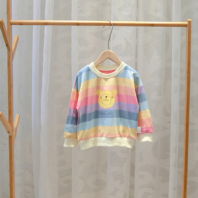 Model nou de bluza pentru copii colorata cu aplicatie pentru baieti