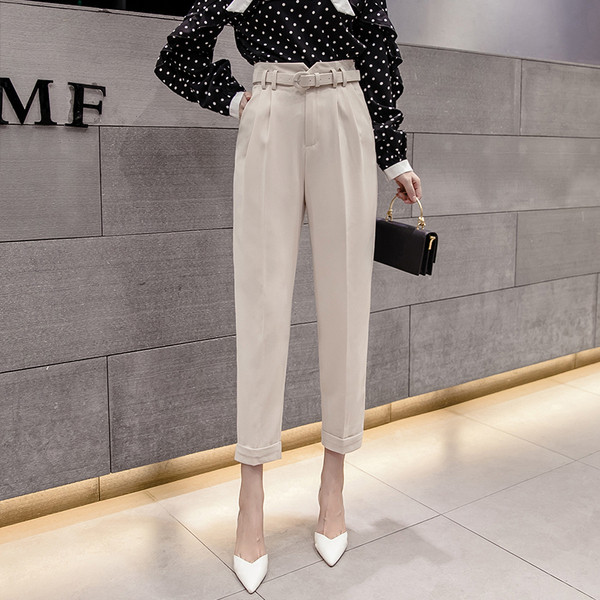 Stílusos női nadrág magas derékkal több színben