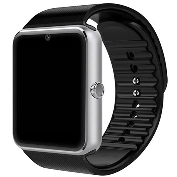 Смарт часовник с камера и измерващ мониторинг на съня - модел GT08 в  цвят черно със сребърно