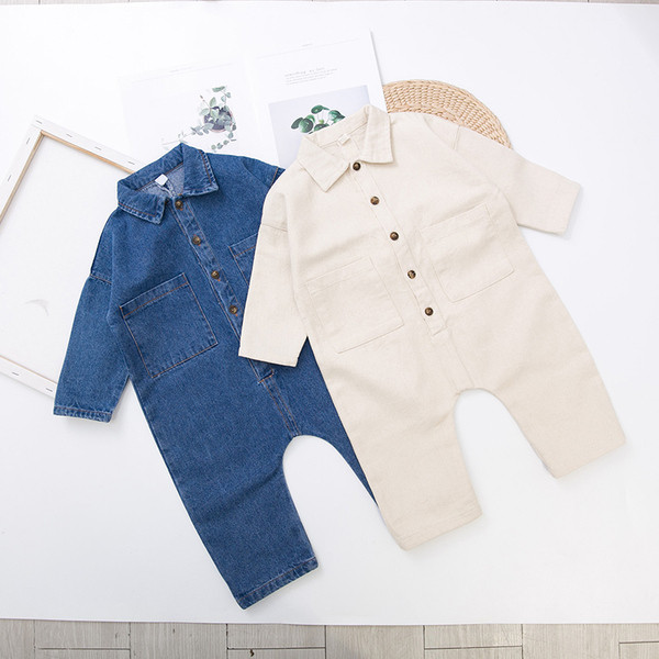 Modern gyerek farmer overál fiúknak, hosszú ujjal, két színben