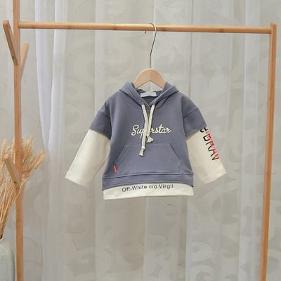 Hanorac sport pentru copii cu buzunare și glugă pentru băieți