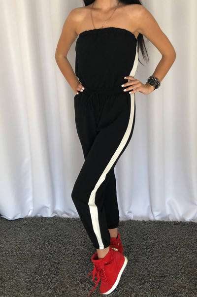 Női alkalmi kombiné fekete színben