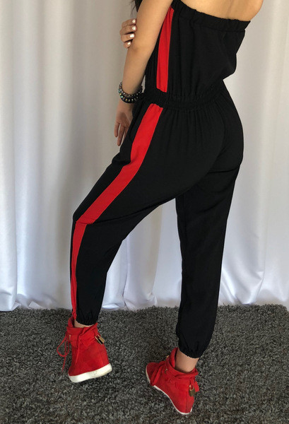 Női alkalmi kombiné fekete színben