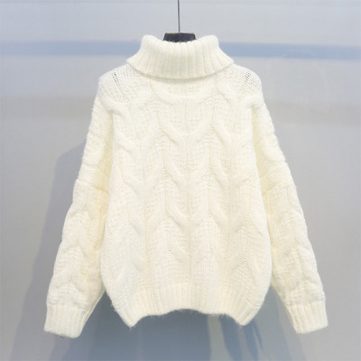 Női téli pulóver magas pólógallérral több színben