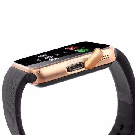 Smart Watch με κάμερα και παρακολούθηση ύπνου - Μοντέλο GT08 σε μαύρο και χρυσό