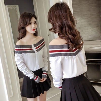 Női alkalmi ing két színben, leesett ujjakkal