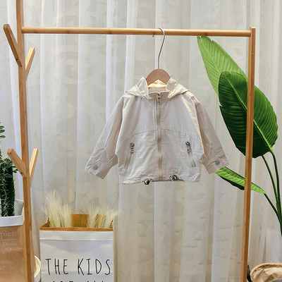 Alkalmi gyerekkabát kapucnival és cipzárral több színben fiúknak