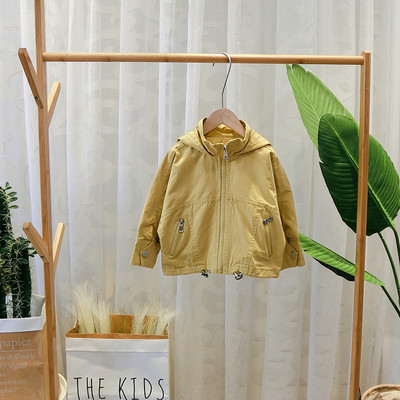 Alkalmi gyerekkabát kapucnival és cipzárral több színben fiúknak