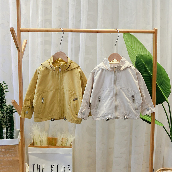 Alkalmi gyerekkabát kapucnival és cipzárral több színben fiúknak