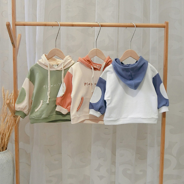 Hanorac sport pentru copii pentru baieti cu gluga in mai multe culori