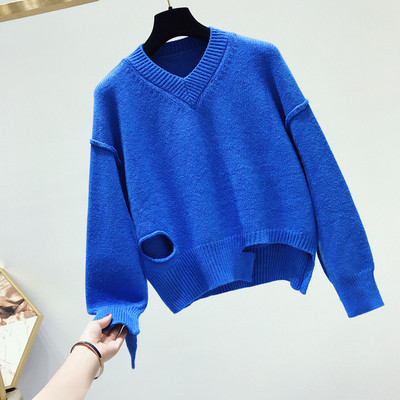 Model nou de pulover de dama cu motive rupte in mai multe culori