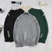 Pulover casual barbatesc cu decolteu O in mai multe culori