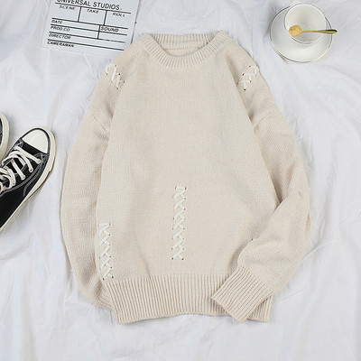 Pulover casual barbatesc cu decolteu O in mai multe culori