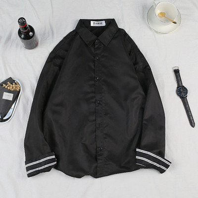 Cămașă pentru bărbați cu mâneci lungi și guler clasic în trei culori