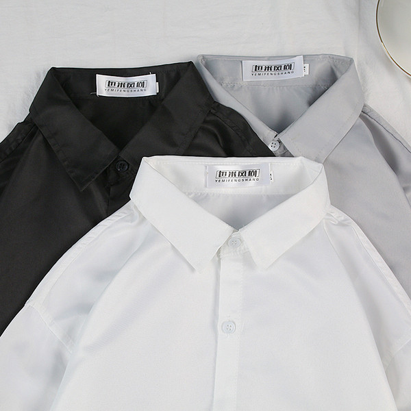 Cămașă pentru bărbați cu mâneci lungi și guler clasic în trei culori