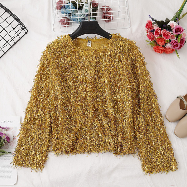 Új modell női blúz több színben O-nyakkal