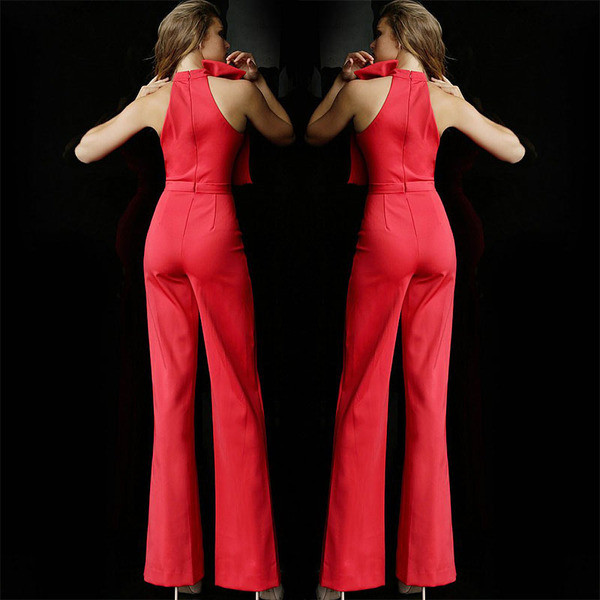 Modern női overál négy színű szalaggal