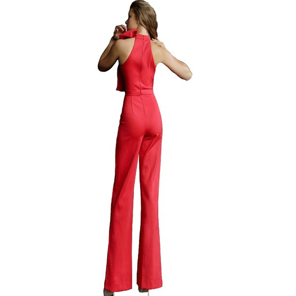 Modern női overál négy színű szalaggal