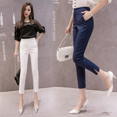 Елегантен дамски панталон в три цвята Slim модел