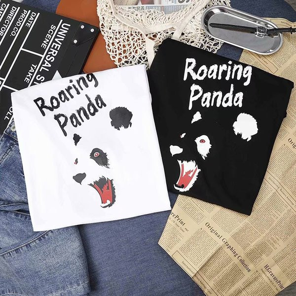 Alkalmi férfi póló széles modell fekete-fehér rátéttel