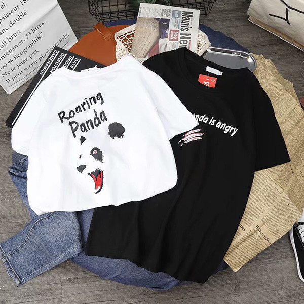 Alkalmi férfi póló széles modell fekete-fehér rátéttel