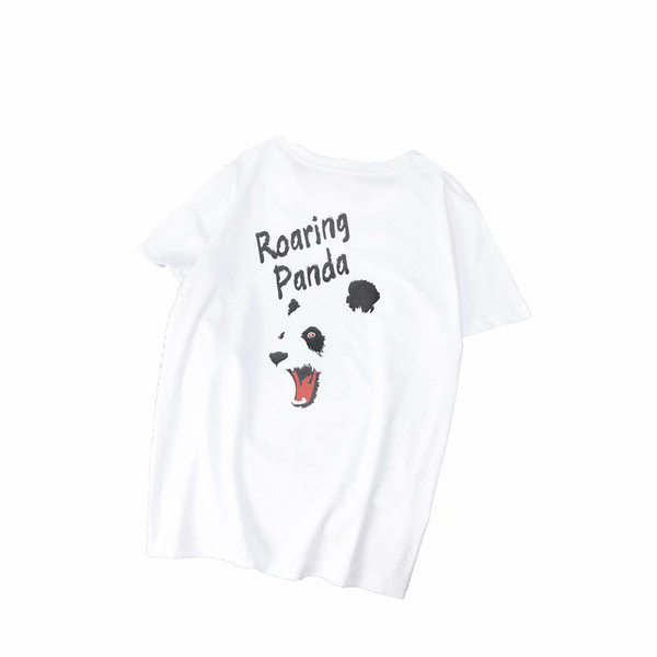 Alkalmi férfi póló széles modell fekete-fehér rátéttel