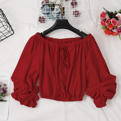 Modern női blúz több színben-nyakkendős